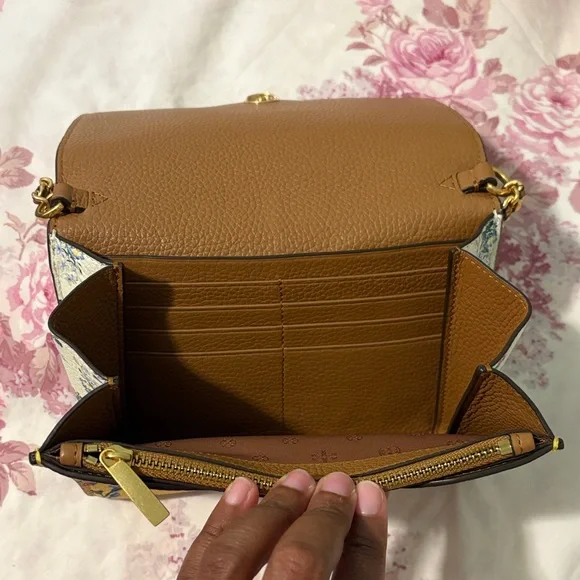 Tory Burch Britten Yellow Floral Wallet Crossbody 💛💐 - Picture 5 of 8